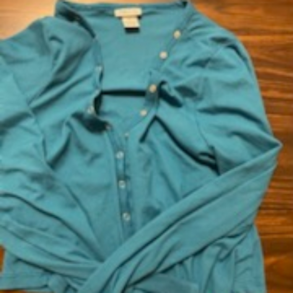 Blue button down